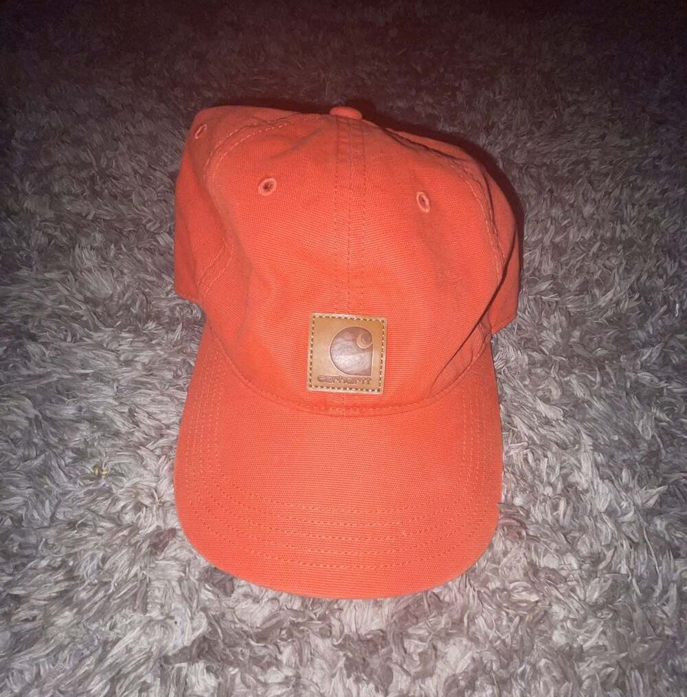 Carhartt 100455 Canvas Baseball Cap Hat Orange